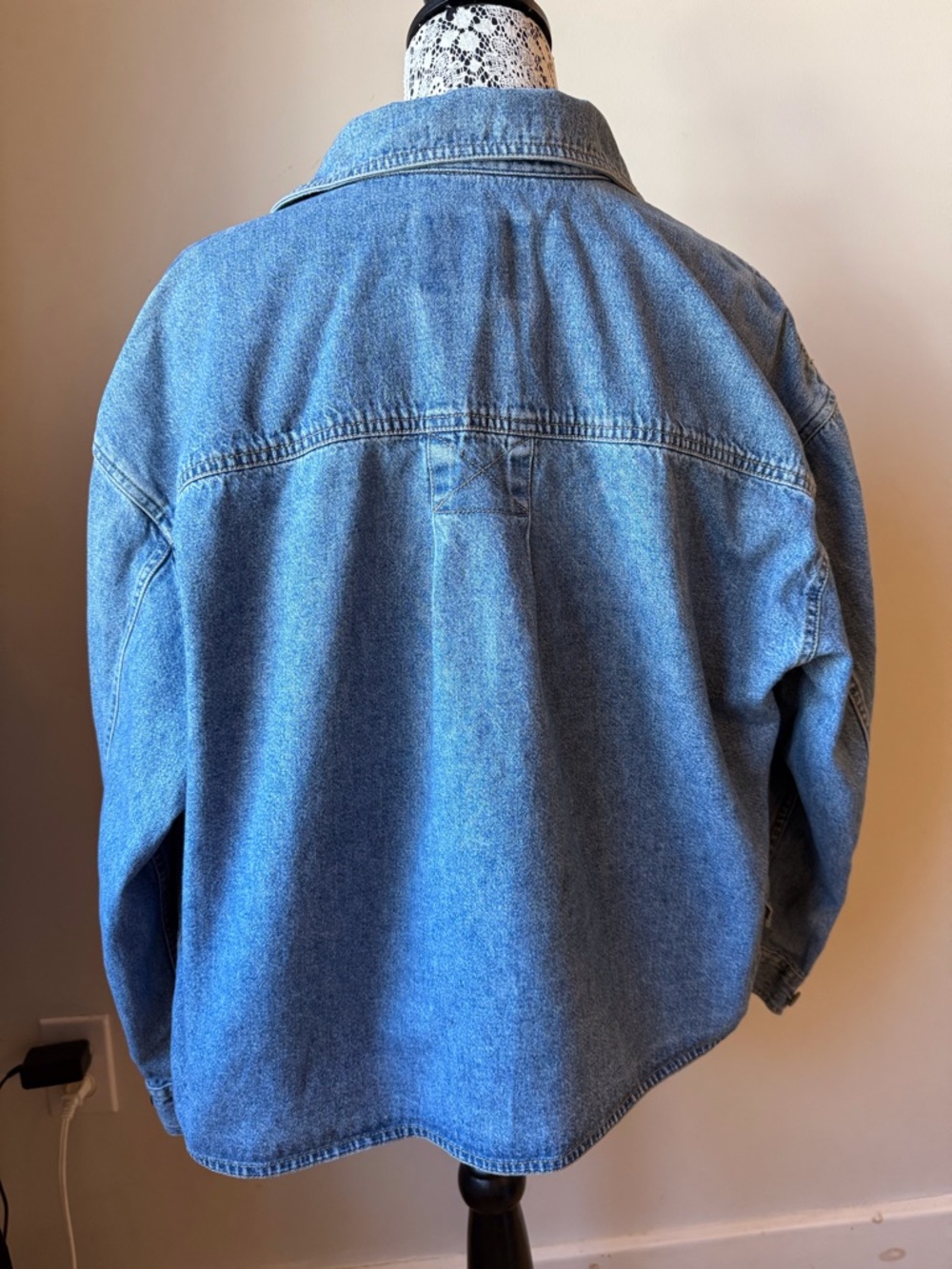 Vintage Liz Claiborne Denim Jacket cotton boxy oversized - Picture 5 of 8